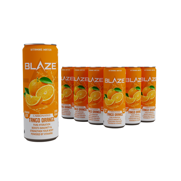 BLAZE Vitamin Water – Tango Orange – Zero Sugar, Vitamin D3 4000IU