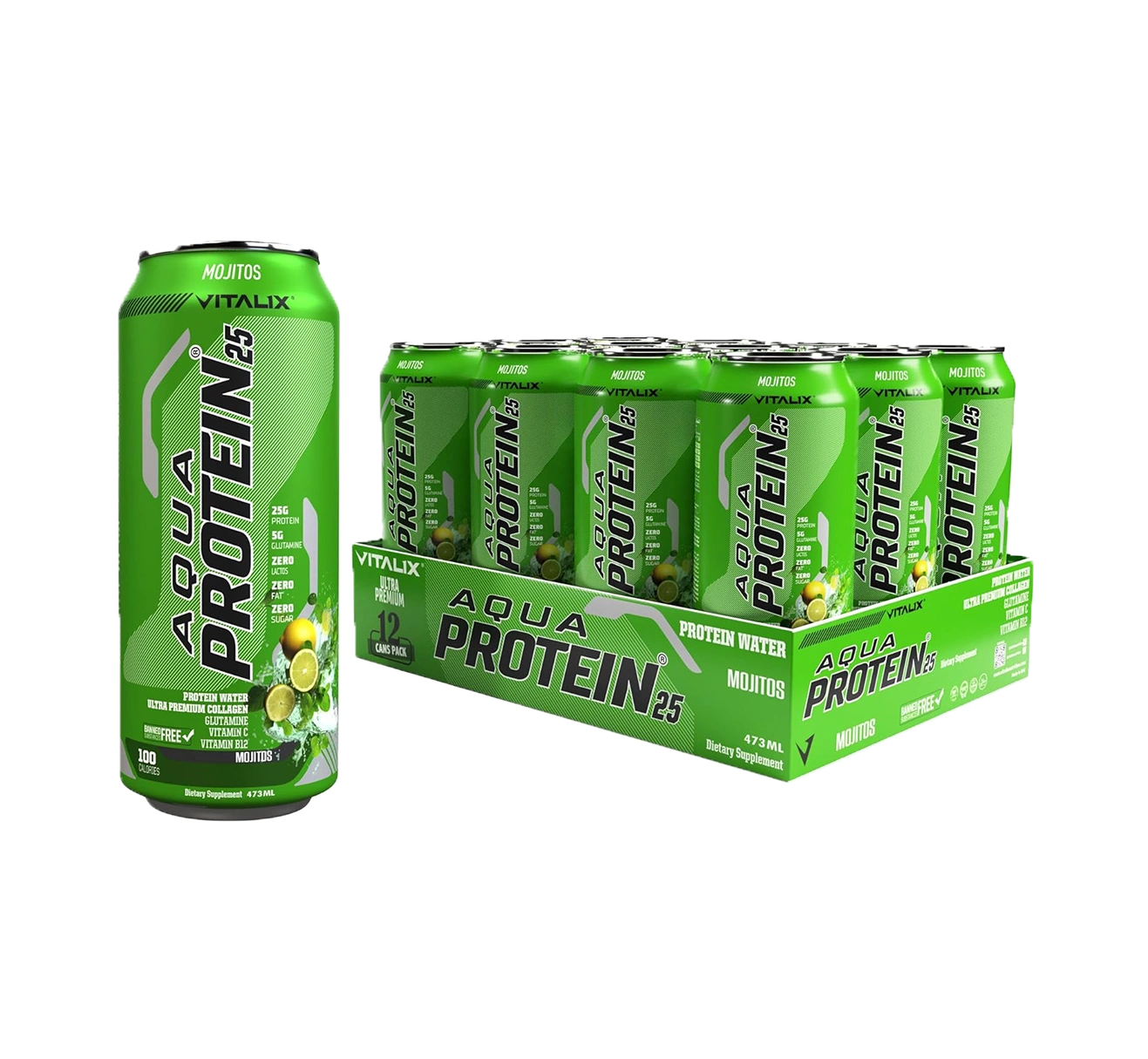 VITALIX Aqua Protein 25 Protein Water - Mojito