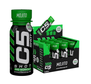 C5 SHOT Pre-Workout Drink | 80ml Liquid Shot | 200mg Caffeine - Mojito