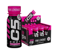 C5 SHOT Pre-Workout Drink | 80ml Liquid Energy Shot | 200mg Caffeine -Pink Lemonade - Ultramade
