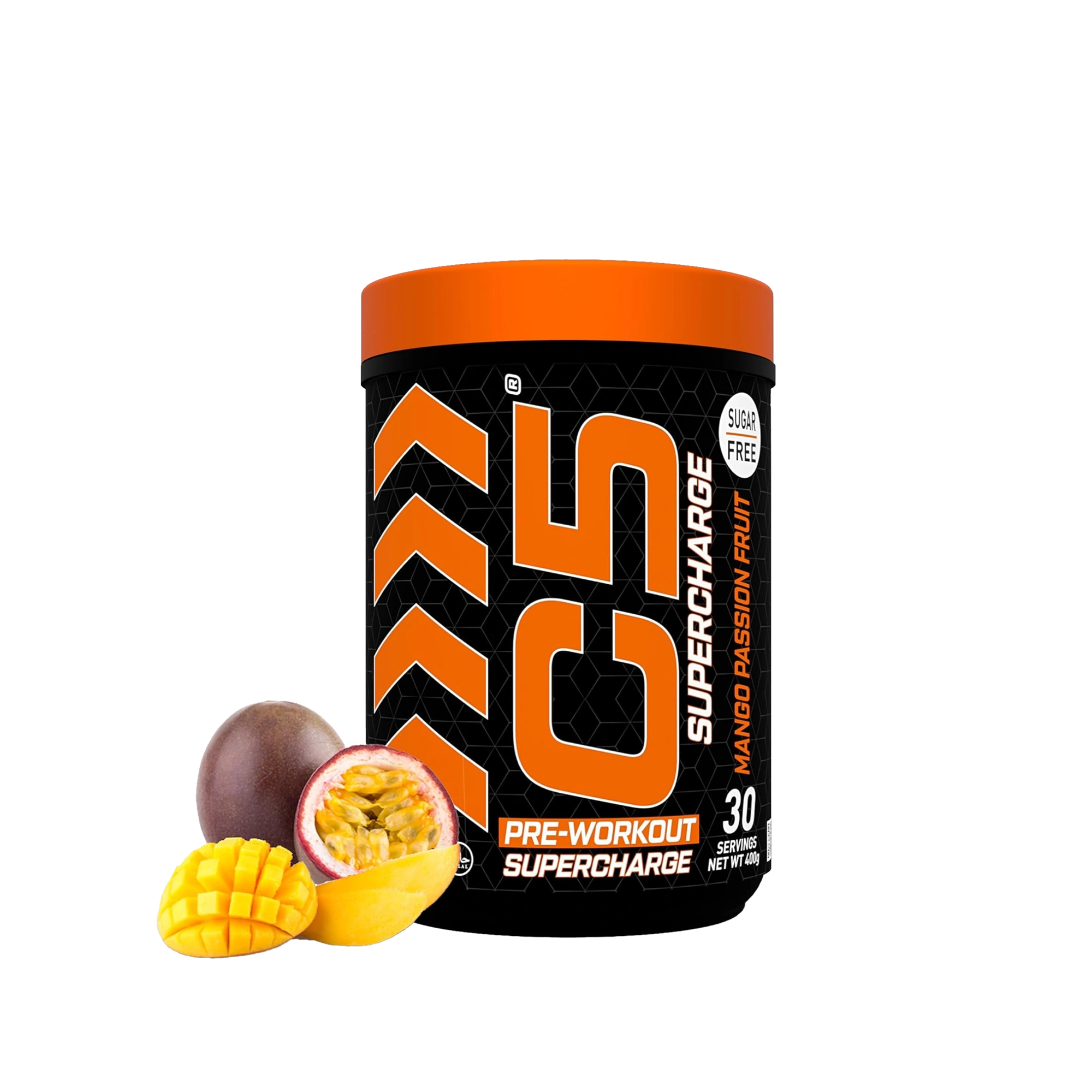 C5 Supercharge Pre Workout Powder Mango Passion Fruit - Ultramade