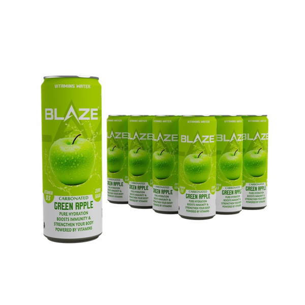 BLAZE Vitamin Water – Green Apple – Zero Sugar, Vitamin D3 4000IU