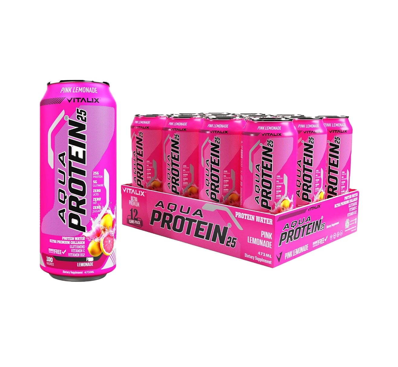 VITALIX Aqua Protein 25 Protein Water - Pink Lemonade