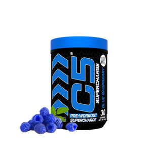 C5 Supercharge Pre Workout Powder Blue Raspberry