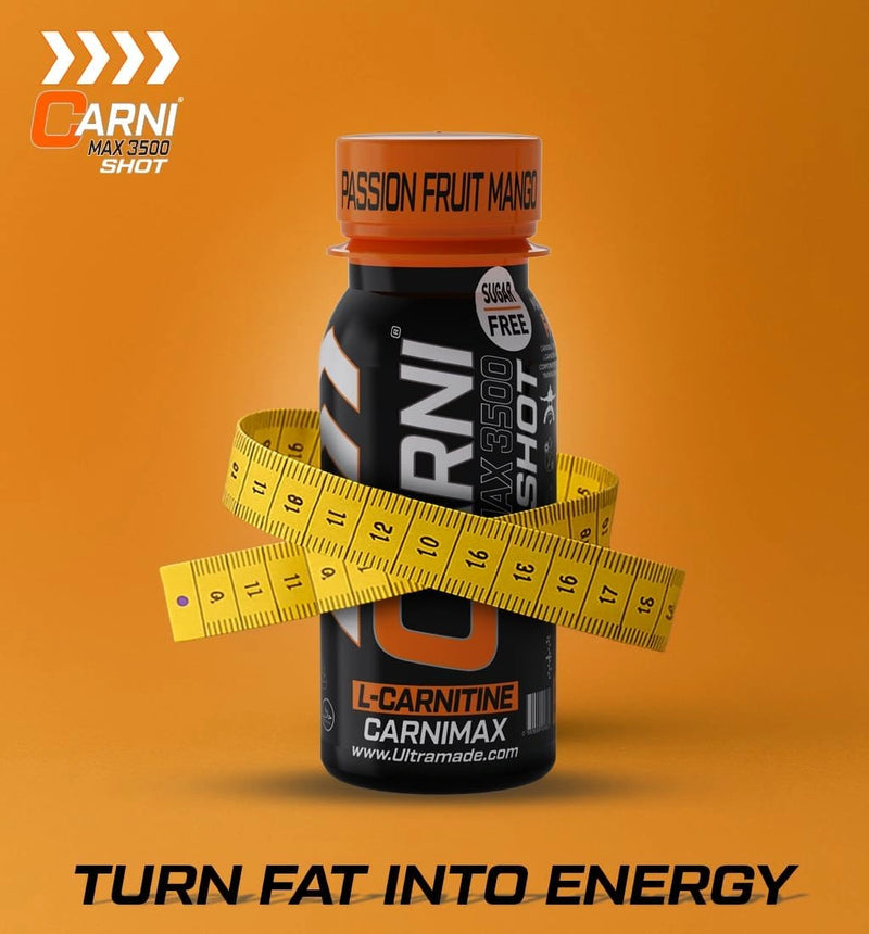 Carni Shot L-Carnitine Sugar-Free Passion Fruit Mango Pack of 12