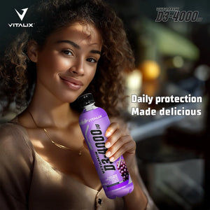 Vitamin D3-4000 Vitamin Water, Zero Sugar - Grape