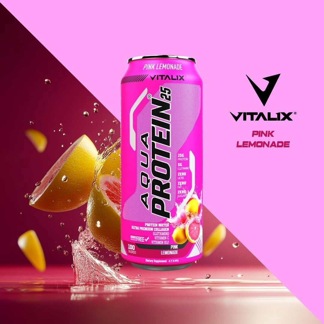 VITALIX Aqua Protein 25 Protein Water - Pink Lemonade - Ultramade