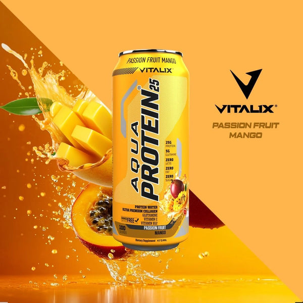 VITALIX Aqua Protein 25 Protein Water - Passion Fruit Mango