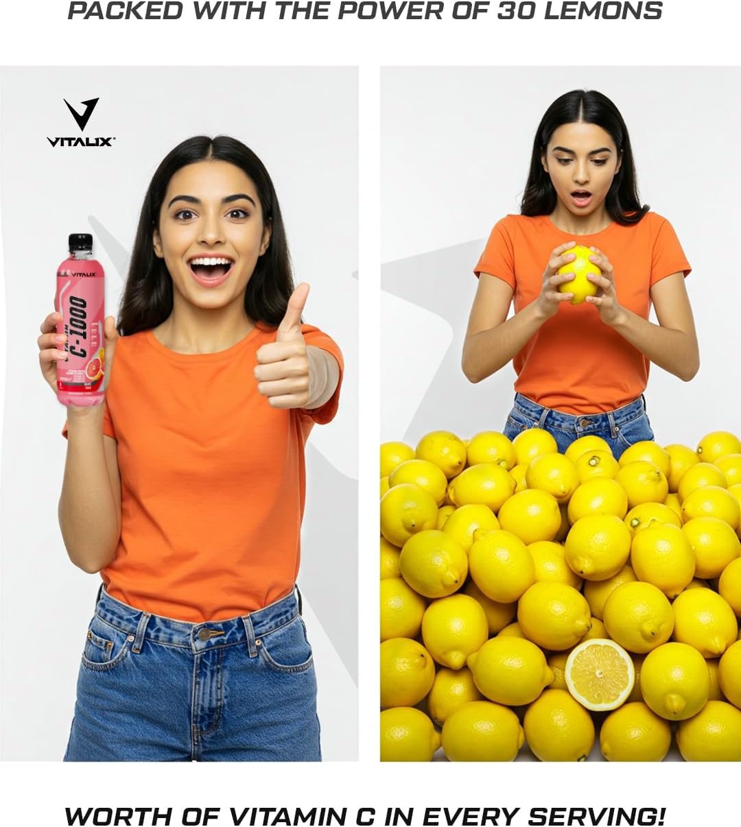 Vitamin C-1000 – High Vitamin C with 1000mg - Mandarine - Ultramade