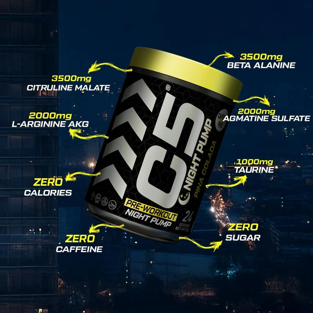 C5 Night Pump Pre Workout Powder Pina Colada - Ultramade
