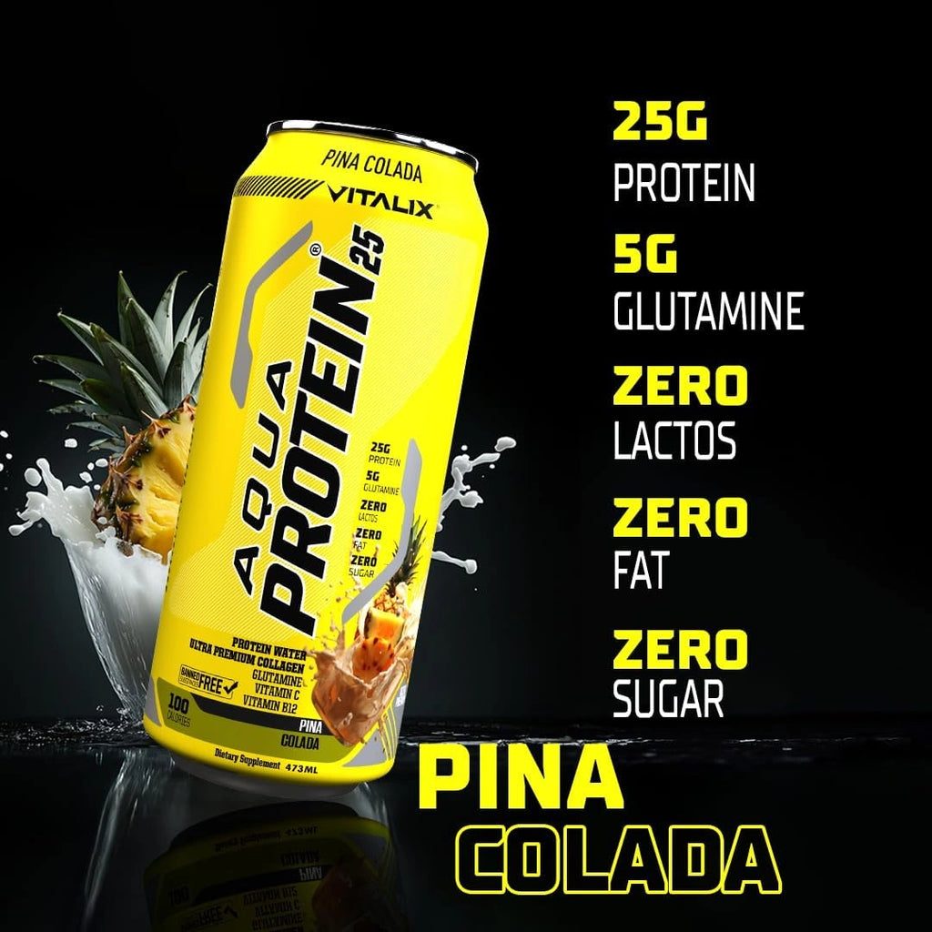 VITALIX Aqua Protein 25 Protein Water - Pina Colada - Ultramade