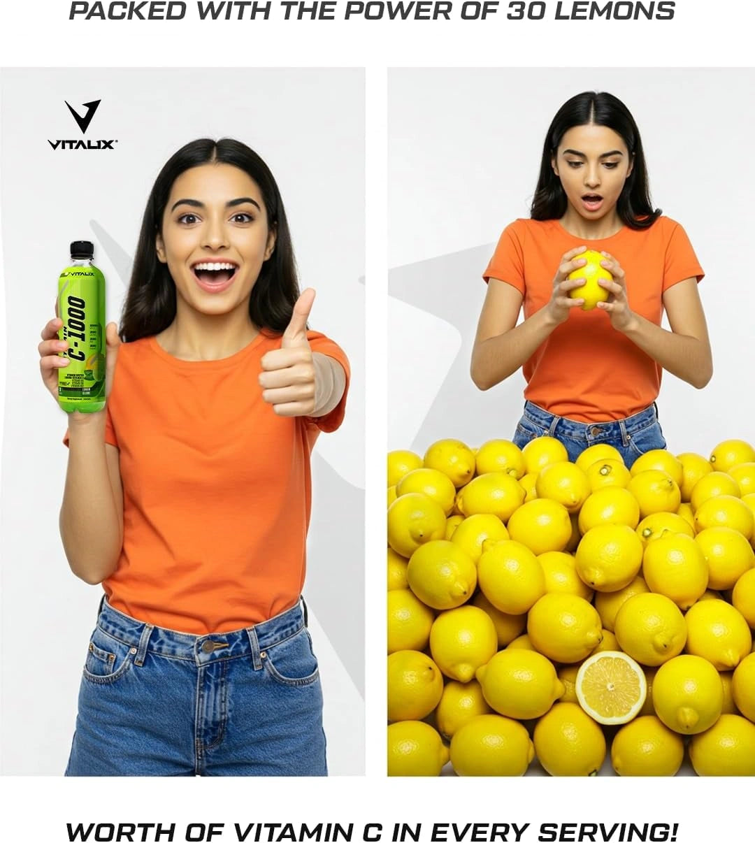 Vitamin C-1000 – High Vitamin C with 1000mg - Lemon & Lime - Ultramade