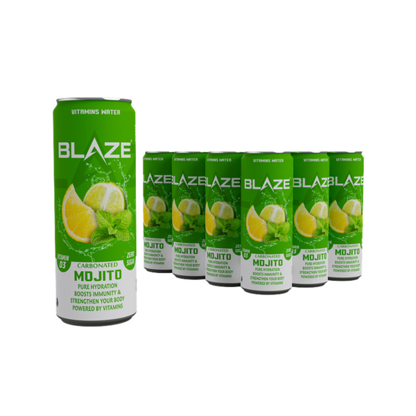 BLAZE Vitamin Water – Mojito – Zero Sugar, Vitamin D3 4000IU
