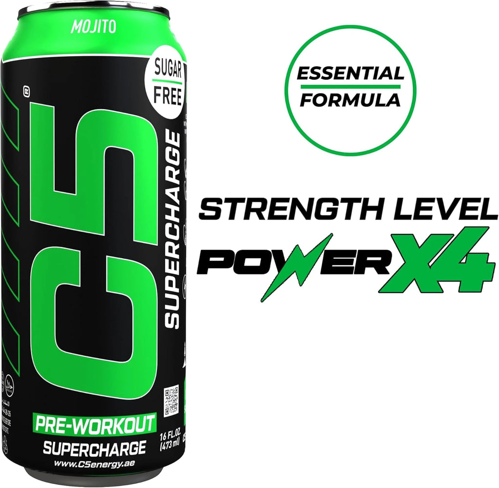 C5 Energy Drink Supercharge Mojito Pre Workout - Ultramade