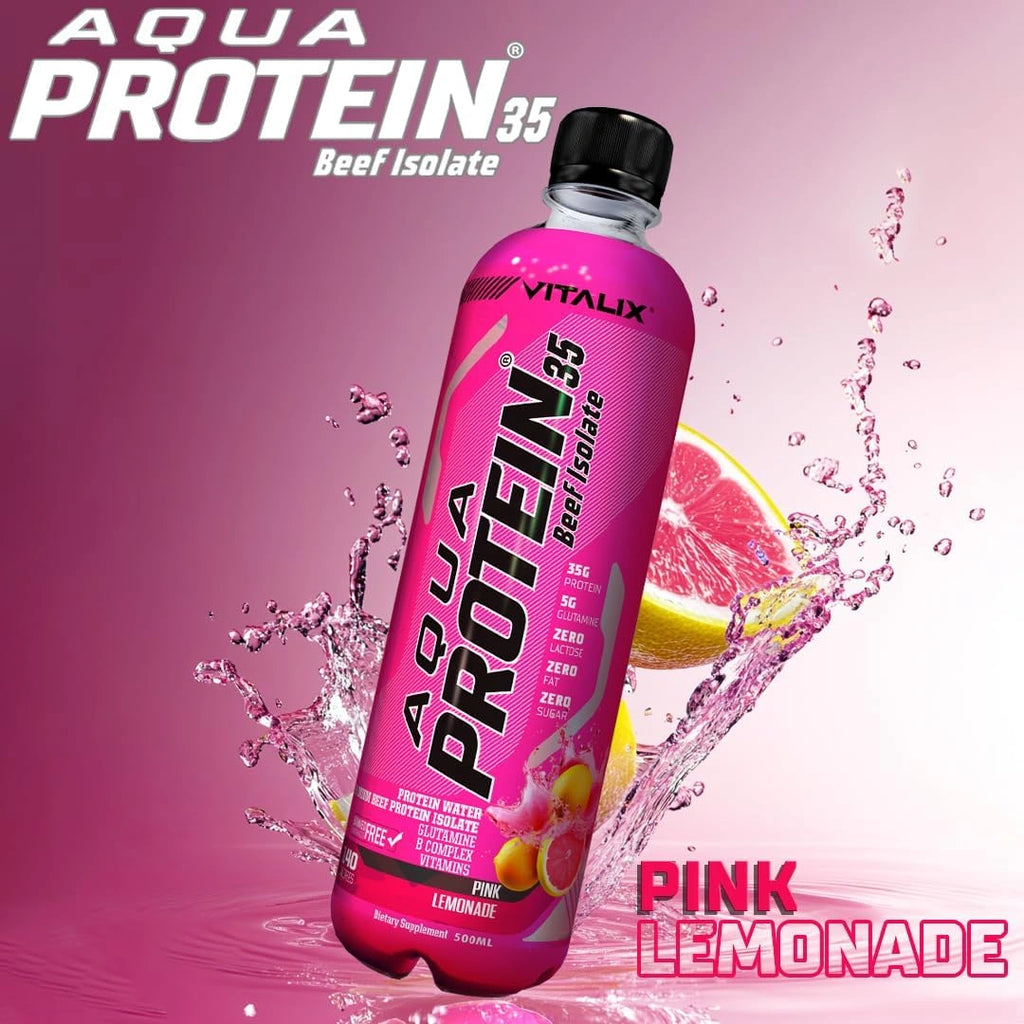 Aqua Protein 35 Premium Beef Protein Isolate - Pink Lemonade - Ultramade