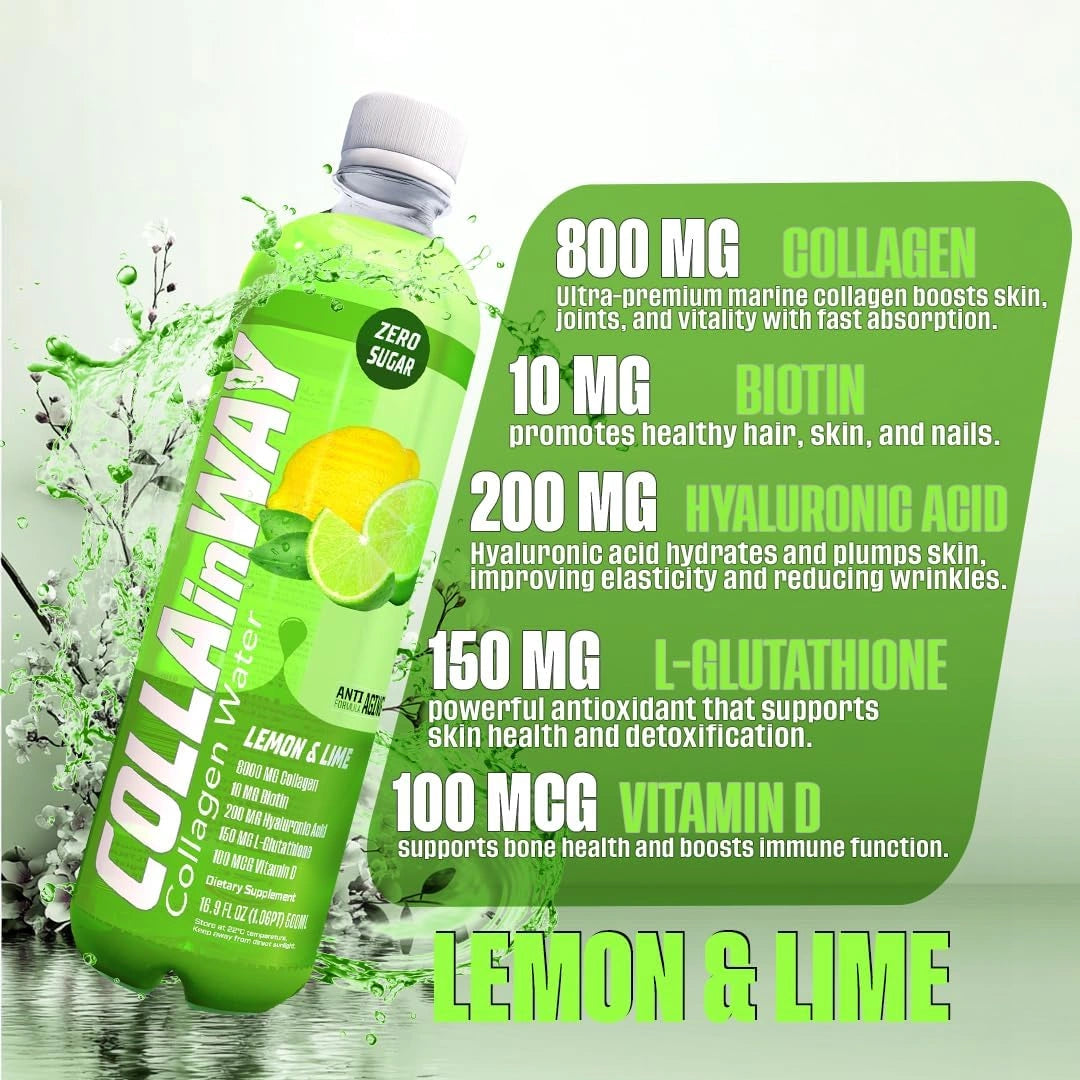 Collainway Collagen Drink 8000mg -  Lemon & Lime - Ultramade