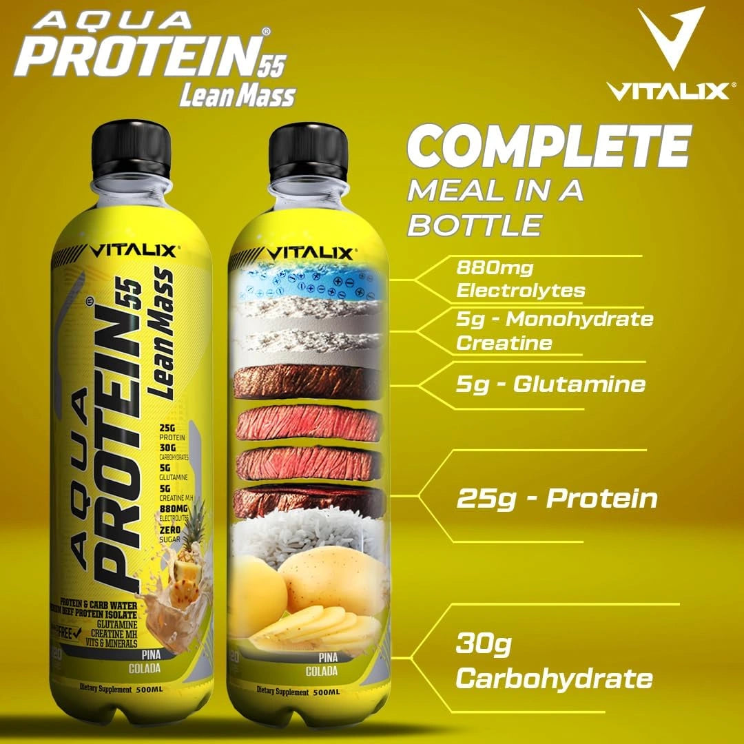 Aqua Protein 55 Lean Mass Post Workout Drink - Pina Colada - Ultramade