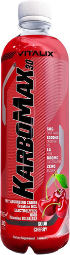 KarboMax 30 - Sour Cherry | Weight Gain Drink | Fast Carb with 30g Carbs - Ultramade