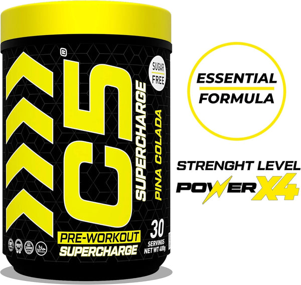 C5 Supercharge Pre Workout Powder Pina Colada