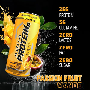 VITALIX Aqua Protein 25 Protein Water - Passion Fruit Mango