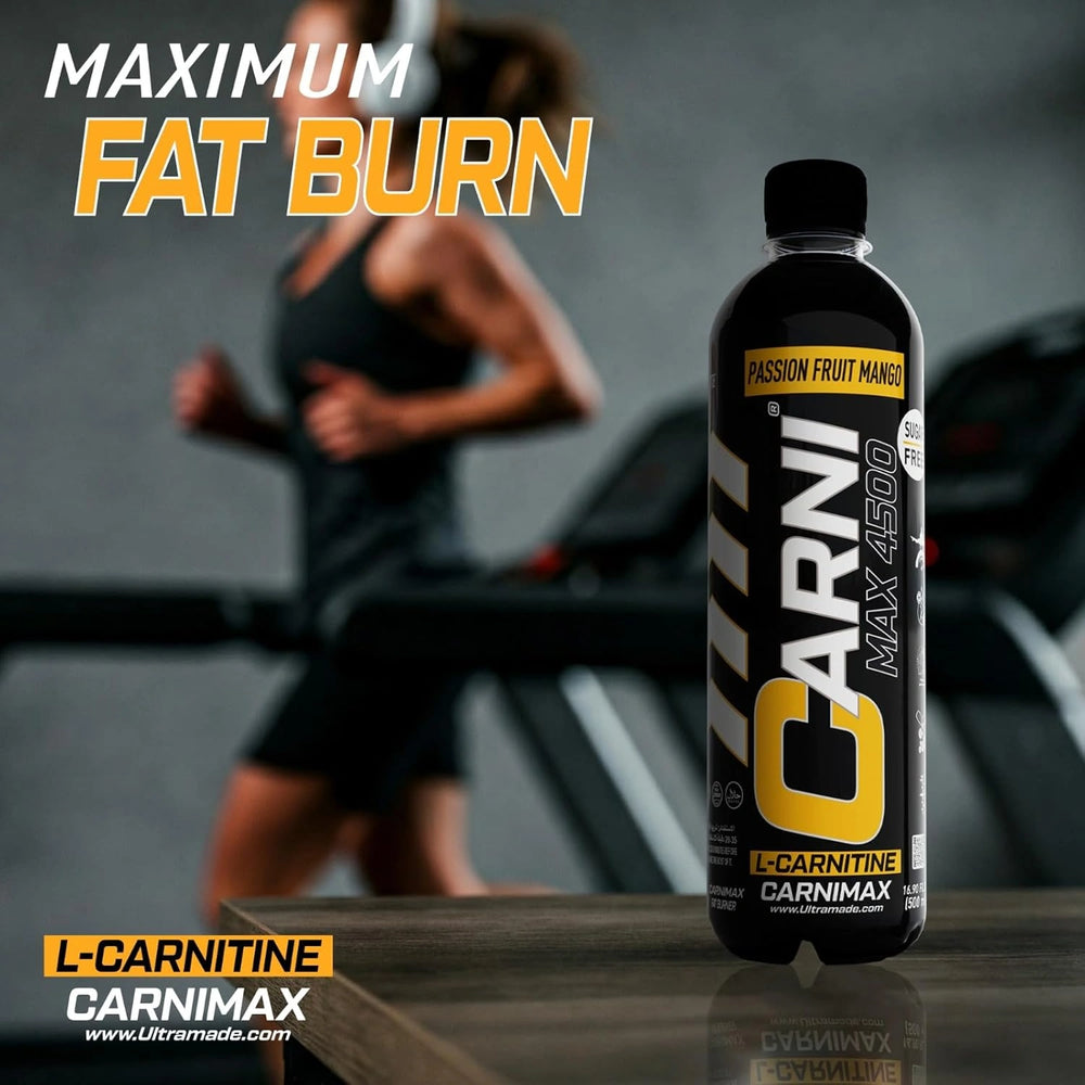 Carnimax L-Carnitine – Passion Fruit Mango – 0g Sugar, 4500mg L-Carnitine