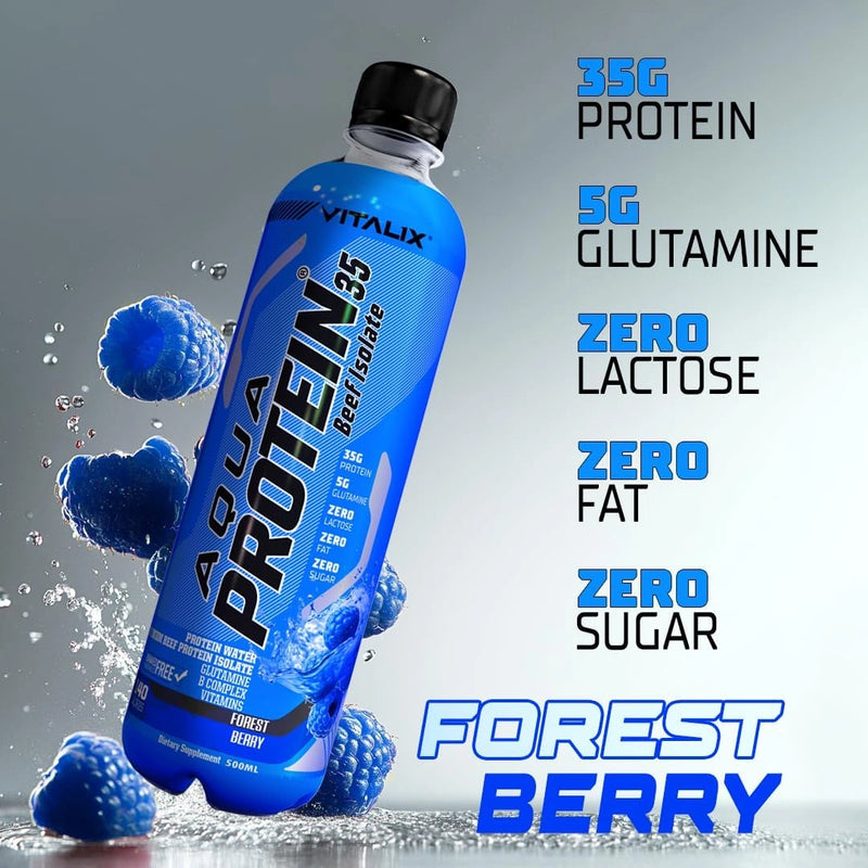 Aqua Protein 35  Premium Beef Protein Isolate - Forrest Berry
