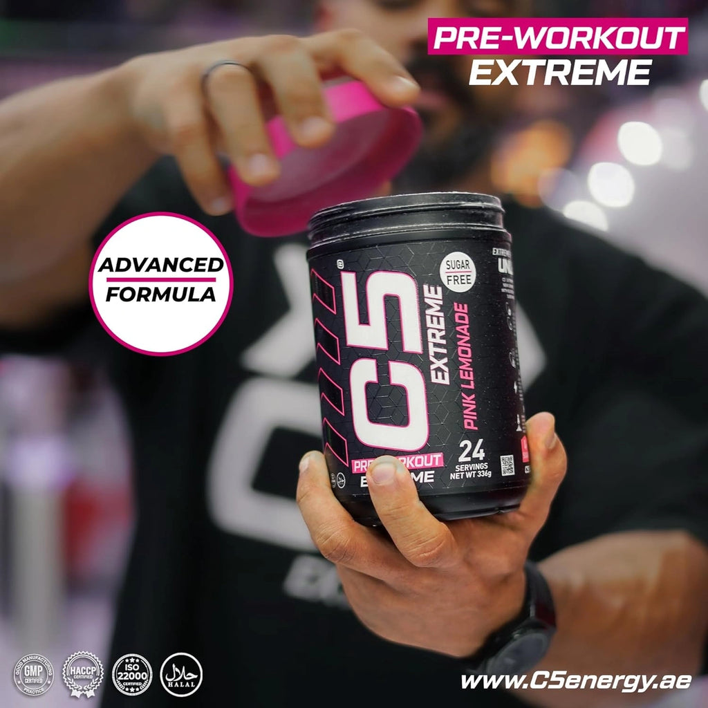 C5 Extreme Pre Workout Powder Pink Lemonade - Ultramade