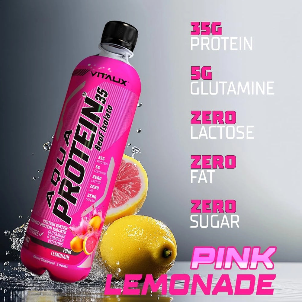 Aqua Protein 35 Premium Beef Protein Isolate - Pink Lemonade