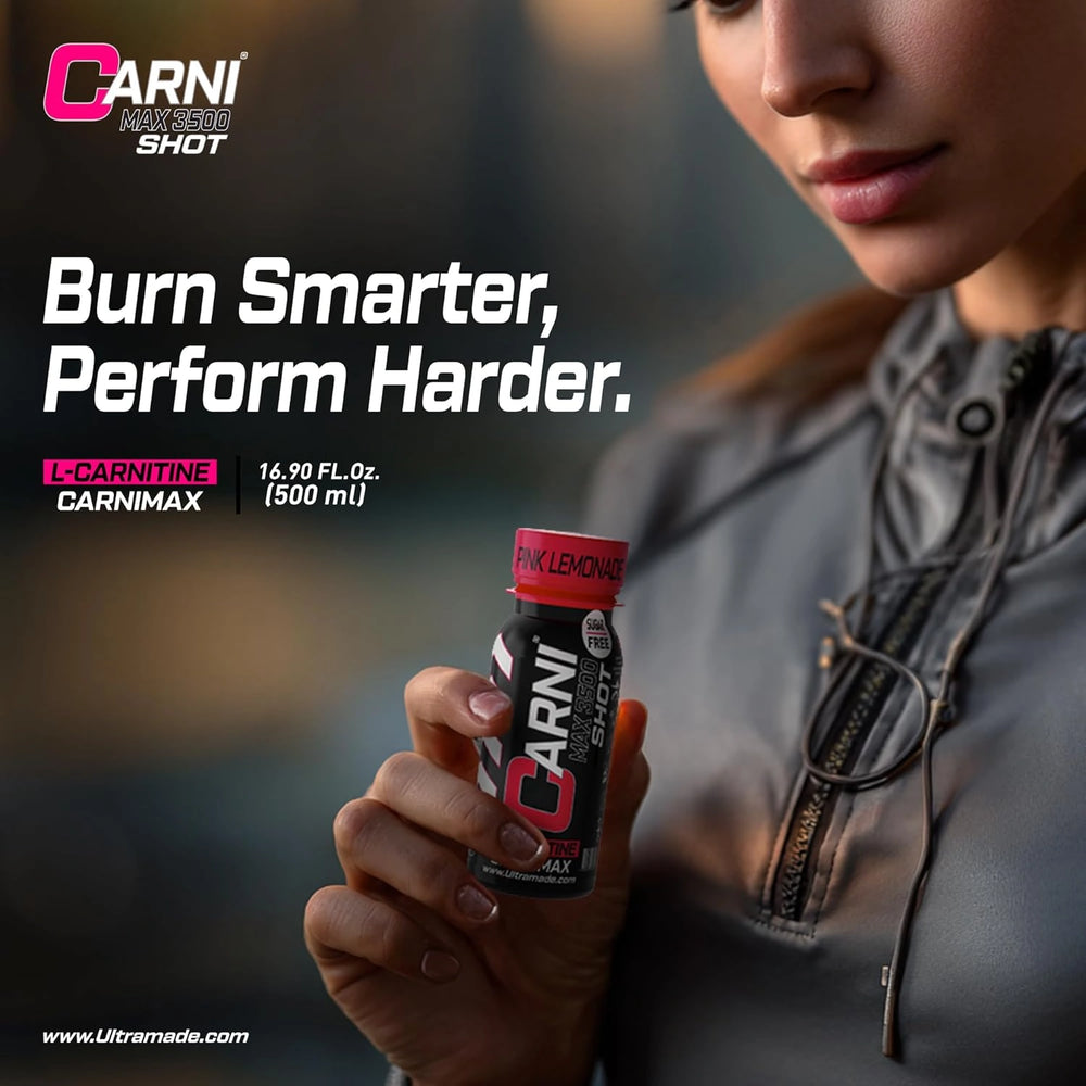 Carni Shot L-Carnitine Sugar-Free Pink Lemonade Pack of 12
