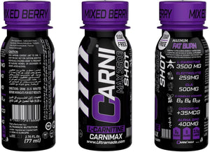 Carni Shot L-Carnitine Sugar-Free Mixed Berry Pack of 12