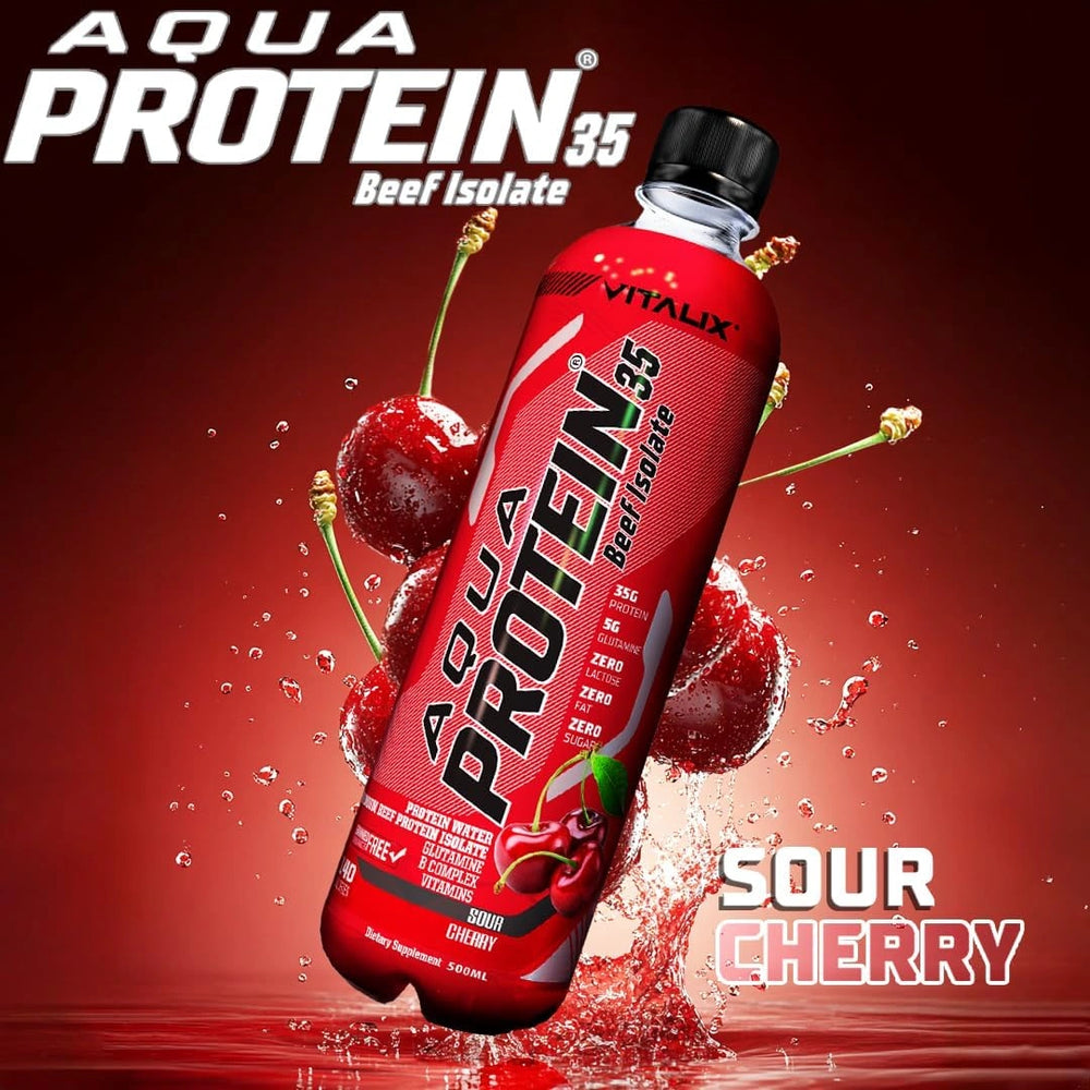 Aqua Protein 35 Premium Beef Protein Isolate - Sour Cherry