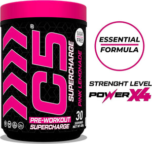 C5 Supercharge Pre Workout Powder Pink Lemonade