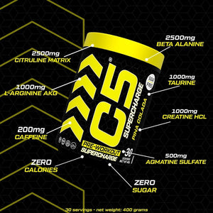 C5 Supercharge Pre Workout Powder Pina Colada
