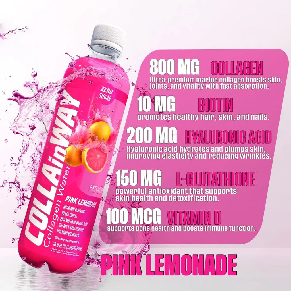 Collainway Collagen Drink 8000mg - Pink Lemonade - Ultramade