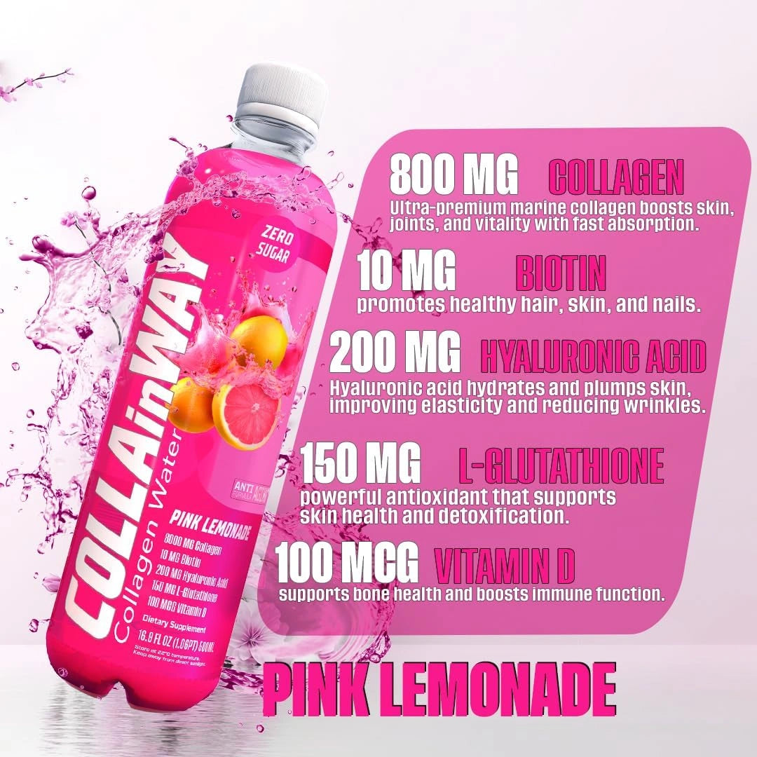 Collainway Collagen Drink 8000mg - Pink Lemonade - Ultramade