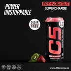 C5 Energy Drink Supercharge Strawberry & Kiwi  Pre Workout - Ultramade