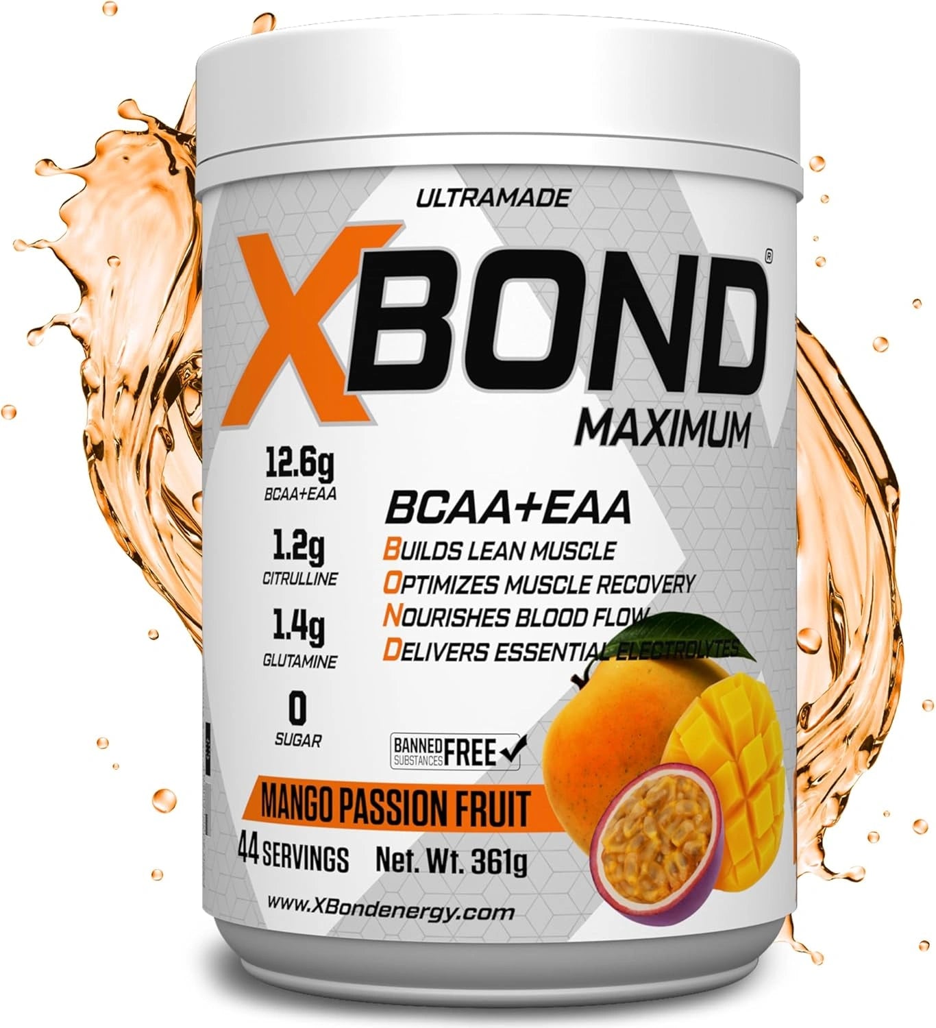 Xbond Powder BCAA + EAA - Mango Passion Fruit - Ultramade