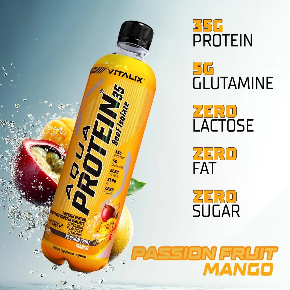 Aqua Protein 35  Premium Beef Protein Isolate - Mango Passion Fruit