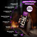 C5 PUMP Shot Pre-Workout, Caffeine-Free (Pack of 12, Mixed Berry) - Ultramade
