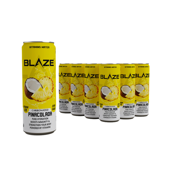 BLAZE Vitamin Water – Pina Colada – Zero Sugar, Vitamin D3 4000IU