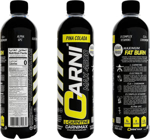 Carnimax L-Carnitine – Pina Colada – 0g Sugar, 4500mg L-Carnitine