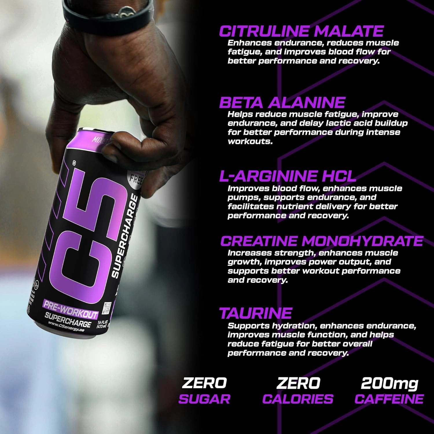 C5 Energy Drink Extreme Mixed Berry Pre Workout - Ultramade