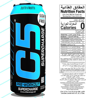 C5 Drink Supercharge Tutti Fruity Pre Workout