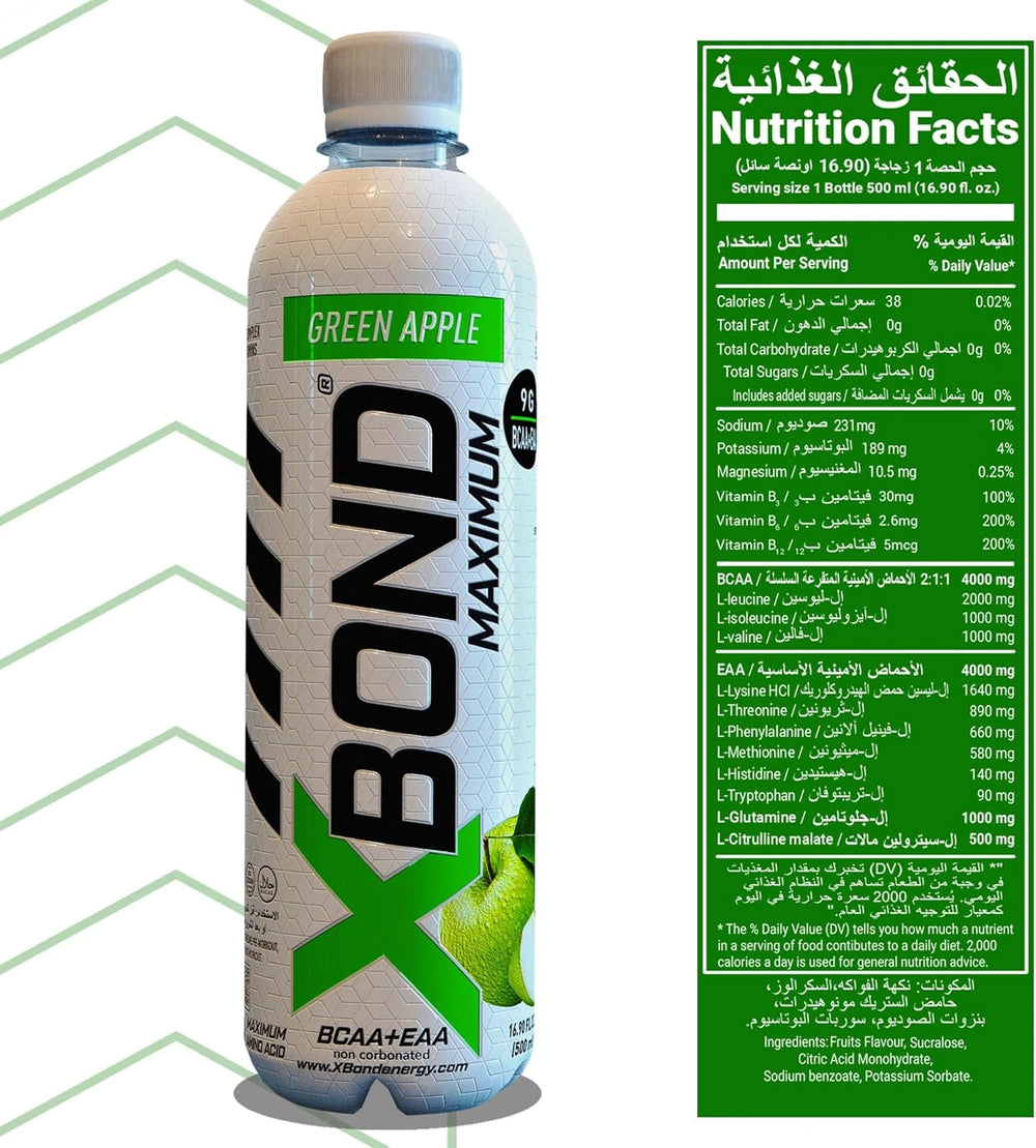 XBOND Drink Non Carbonated BCAA+EAA Green Apple
