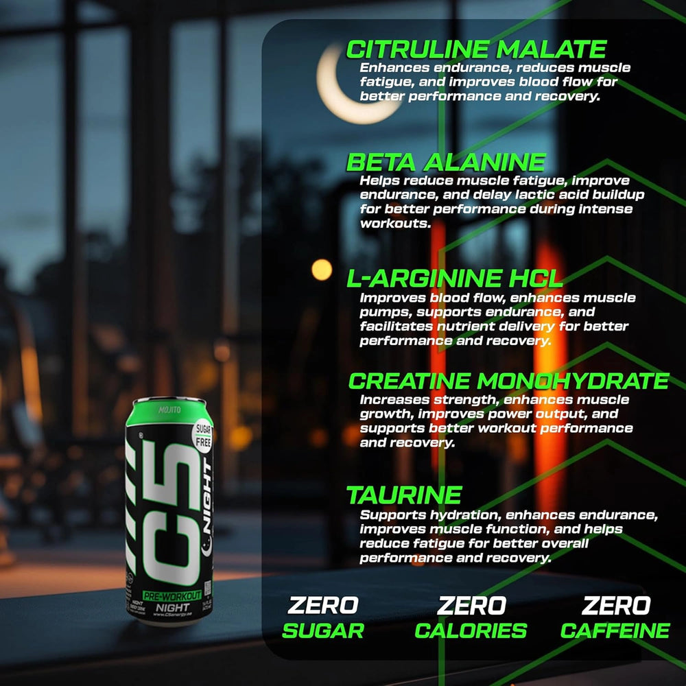 C5 Drink Night Mojito, Pre Workout