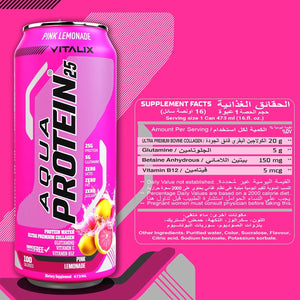 VITALIX Aqua Protein 25 Protein Water - Pink Lemonade