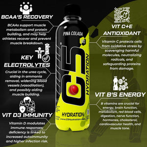 C5 Hydration  Pina Colada Electrolytes Vitamin Water- Zero Sugar