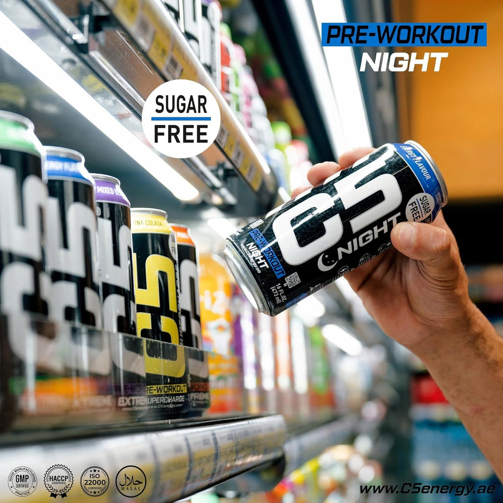 C5 Energy Drink Night Energy Flavour, Pre Workout - Ultramade