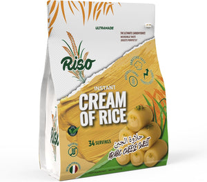 RISO Arabic Cheese Sweet Dessert Instant Italian Cream of Rice, High Quality Carbohydrate Powder, Easy Digesting Muscle Growth Support, 1.02kg, 34 Servings