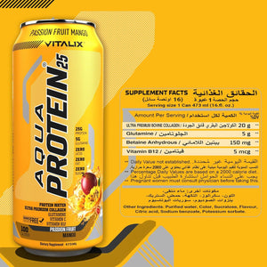 VITALIX Aqua Protein 25 Protein Water - Passion Fruit Mango